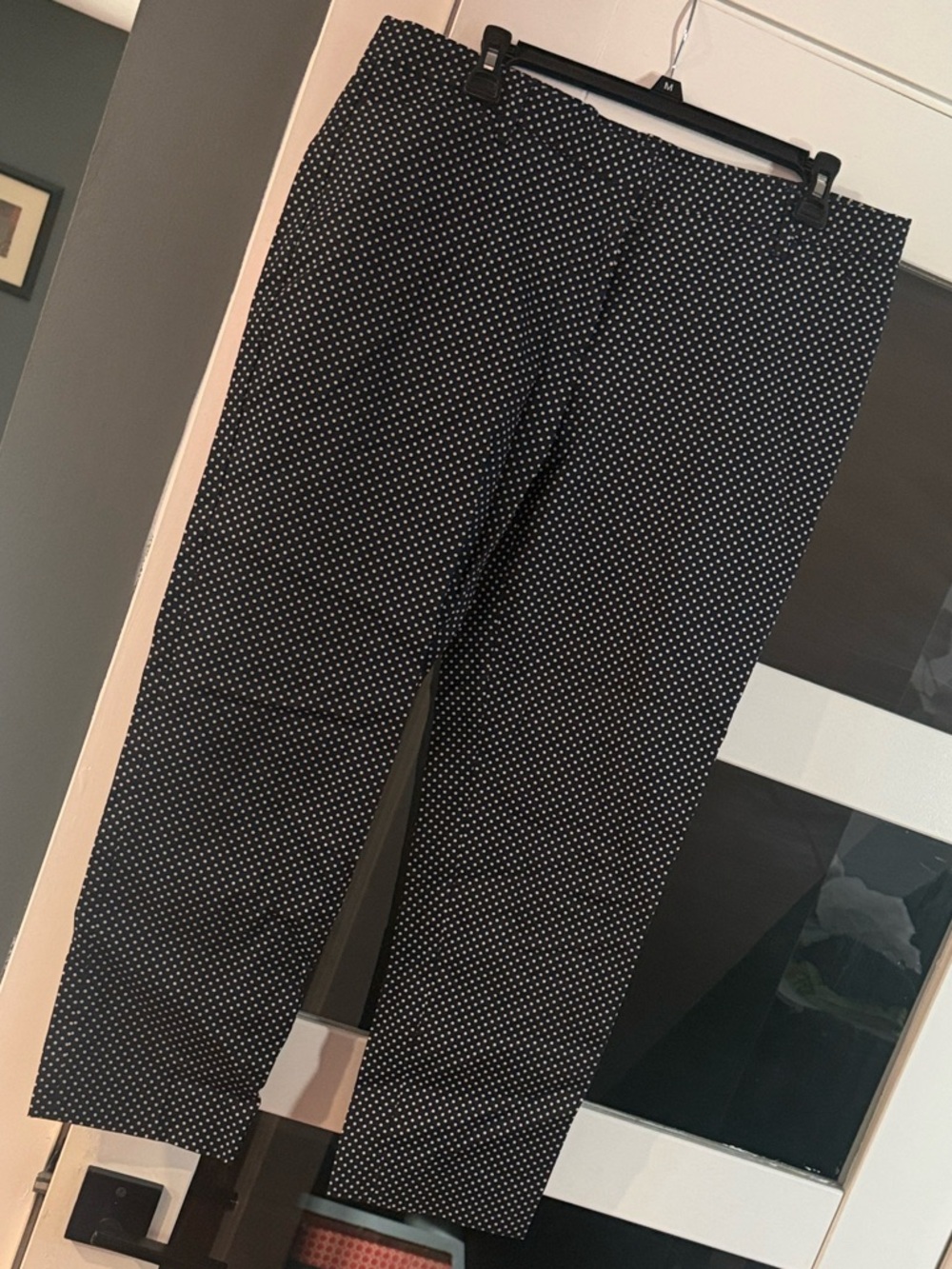 GAP Blue and White Micro-Print Chinos